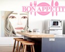Bon Appetit Quotes Wall Decal Family Quotes Vinyl Art Stickers